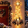 Belyst Julekrybbe Veggdekor