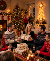 Belyst Julekrybbe Veggdekor