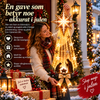 Belyst Julekrybbe Veggdekor